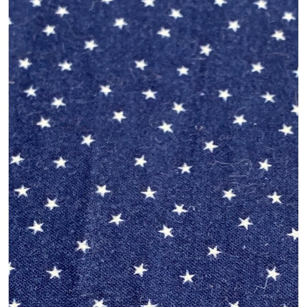 Blue Star Pattern Cotton Fabric 17" x 18" wide Quilting - Picture 1 of 12